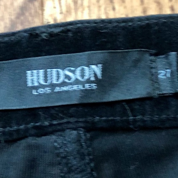 Hudson Los Angeles “Holly” Flares - Ombré Velvet/Velour Cropped Flare Pa… - Picture 4 of 8